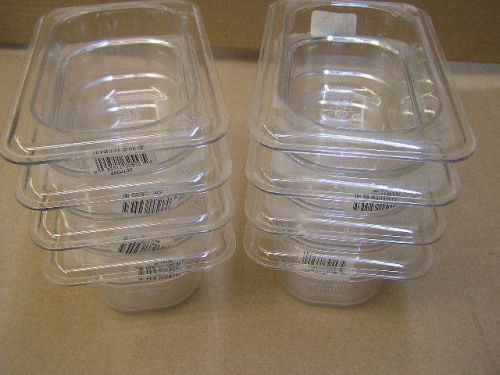 LOT OF 4 NEW Cambro 92CW food Containers .6Qt EN631-1