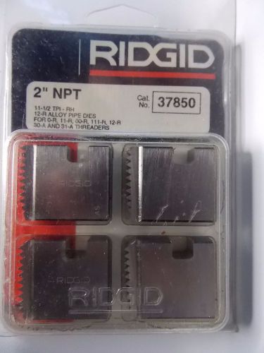 RIDGID 37850 2&#034; NPT 12-R PIPE THREADING DIES O-R 11-R 111-R 30-A 31-A 00-R