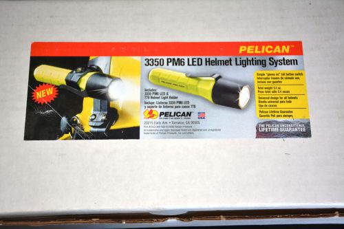 PELICAN 3350 PM6 LED HELMET FLASHLIGHT FIRE FIREFIGHTER LIGHT