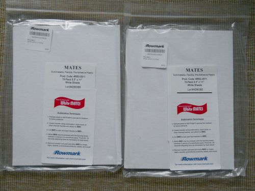 2 Packs Rowmark Sublimation Mates Pre-Adhesive Flexible Plastic