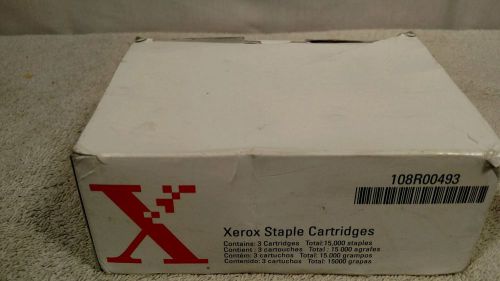 (1) BOX GENUINE Xerox 108R00493 Staples (3) Cartridges =15,000 st#914