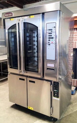 Baxter ov310g mini rotating rack gas oven on hpc800 proofer manufactured in 2013 for sale