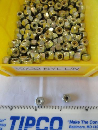 10-32 Zinc Plated Nylon Insert Locknuts