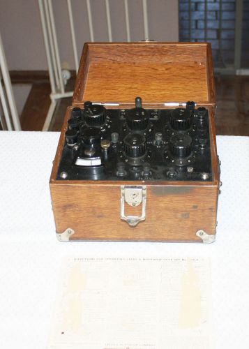Leeds &amp; Northrup 1930s Model 5430-A Electrical Test Set in Wood Box WORKING