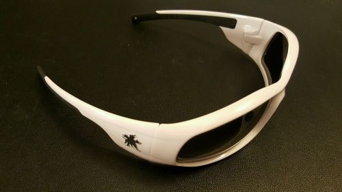 Crews Swagger White Frame Dark Lens Safety Glasses Sunglasses Z87 SR122AF