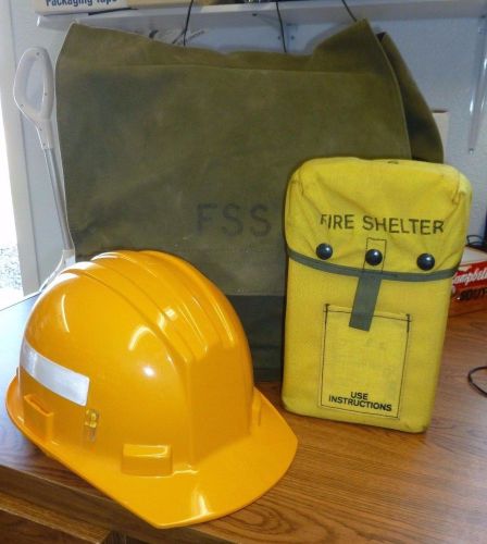 FOREST SERVICE FSS - FIRE SHELTER / SAFETY HARD HAT / BACKPACK