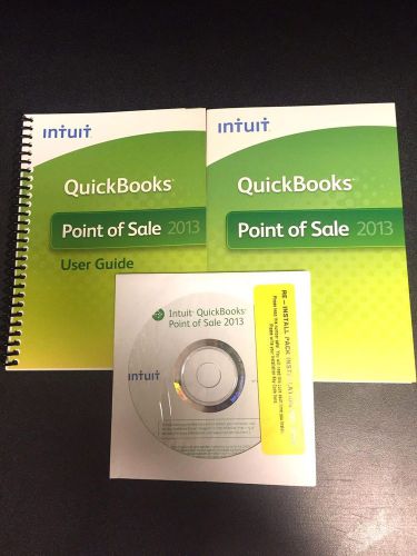 Intuit Quickbooks Point of Sale POS 2013 V11 Software CD &amp;manuals NO PRODUCT KEY