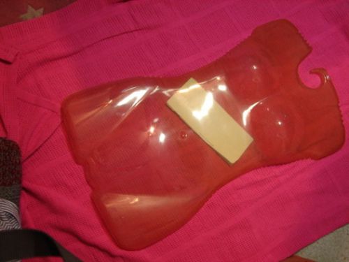 Female body manequin form torso plastic 2 with built-in hangar clear