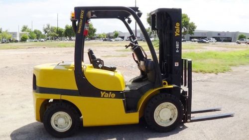 2007 Yale GDP080VX Forklift - 8000lb Capacity, Pneumatic Tires, Cummins Diesel