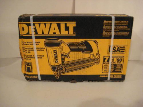 DeWalt DW450S2 16-Gauge Pneumatic 1 in. Wide Crown Lathing Stapler NEW
