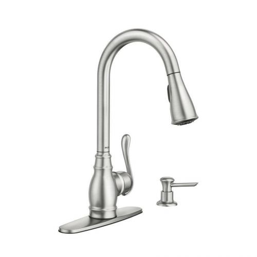 Moen Anabelle Spot Resist Stainless 1-Handle Pull-Down Kitchen Faucet CA87003SRS