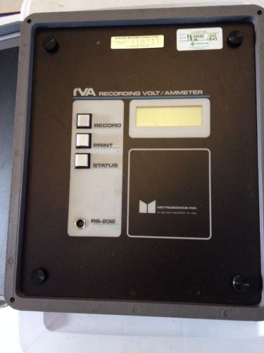 Vtg Metrosonics 600 V TRUE RMS RVA RECORDING ammeter Voltmeter Electronic Tester