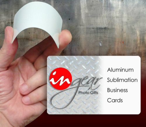 Sublimation Aluminum Business Card Blanks 100 Piece Pack