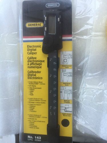 General tools 6 inch electronic digital caliper #143 for sale