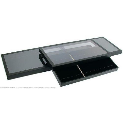 3 12 slot bracelet &amp; watch display &amp; acrylic lid tray for sale
