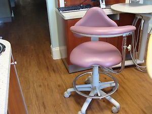 Brewer Dental Ergonomic Assistant&#039;s Stool Chair w/ Ratchet Arm