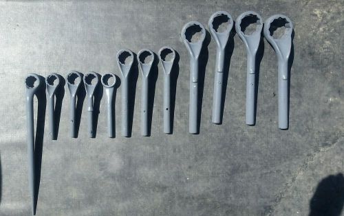 12 blue point &amp; snap on offset single box wrench set x series military surplus for sale
