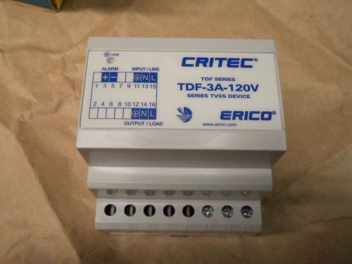 ERICO CRITEC ERITECH Line Filter TDF-3A-120V Surge Protection Device