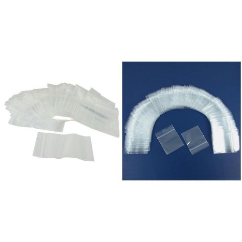 Resealable Reclosable Clear Zipline Plastic Bags 2 mil 2&#034;x2&#034; &amp; 2&#034;x3&#034; Kit 200 Pcs