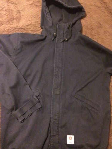 Tyndale fire resistant jacket shirt coat arc rating atpv 17.1 m l dark blue usa for sale
