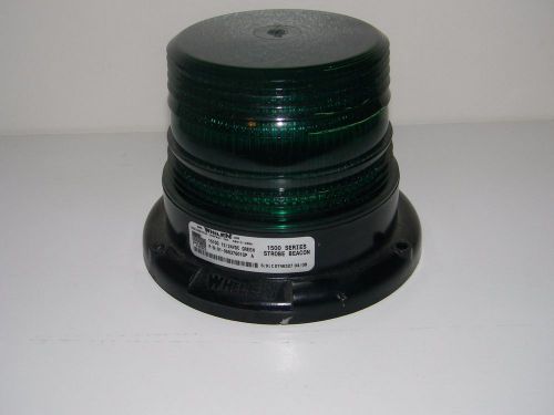 Whelen 1510G Strobe Beacon Green 12-24V 3.5&#034; Diameter Used