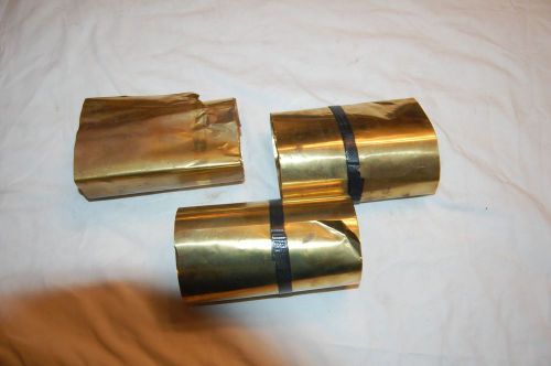 Three Rolls of Brass Shims