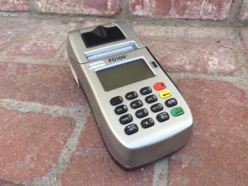 First Data FD100Ti Credit Card Machine Terminal UNTESTED AS IS