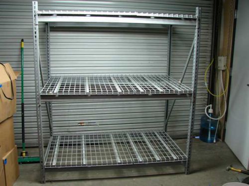 Lyon bulk storage rack 60&#034; x 36&#034; shelves 72&#034; high 3 shelves with wire dd67213sw for sale
