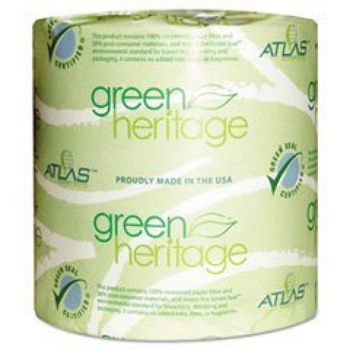 Green Heritage 125 4.5&#034; Length x 3.8&#034; Width, 1-Ply Bathroom Tissue (Case of 96