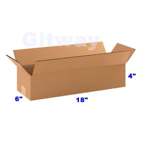 25 -18x6x4 Corrugated Kraft Cardboard Cartons Mailer Shipping Packing Box Boxes