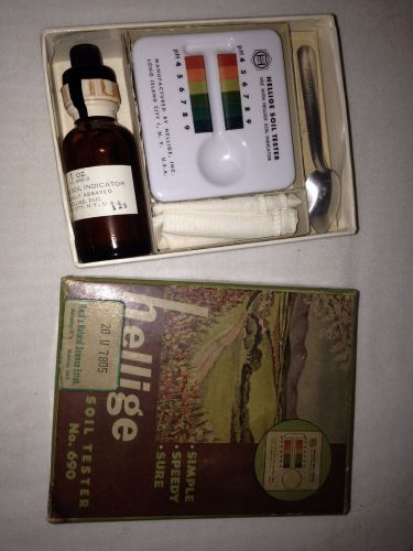 Vintage Hellige Soil Tester Kit Natural, Life Sciences No. 690 Lab Apparatus NOS