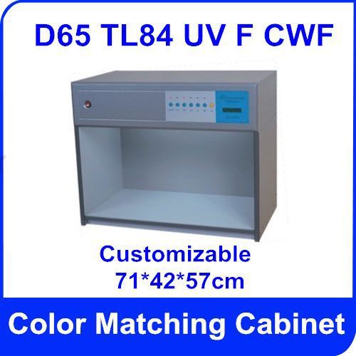 Color matching cabinet 5 light sources: d65 tl84 uv f cwf american standard 110v for sale