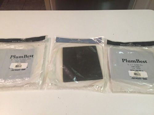 PlumBest 6x7 Closed Cell Foam Gasket 1/4 Thick Lot Of 3