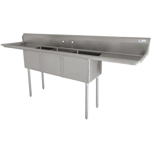 Supera (sk31824d241) 102&#034; three-compartment sink for sale