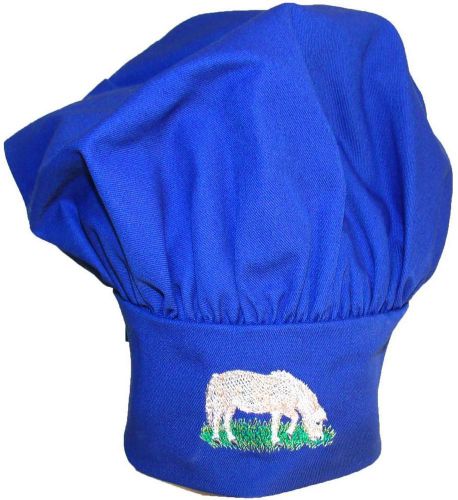 Shetland Pony Chef Hat Minature Horse Grazing Farm Custom Monogram Get Blue Now!