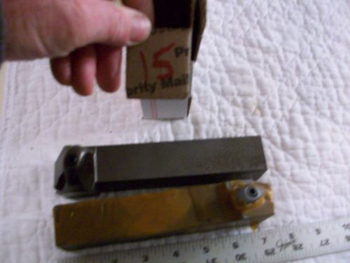 2 nos heavy kysor-dijet indexable tool holder metal lathe 1 1/4&#034; square 7&#034; long! for sale