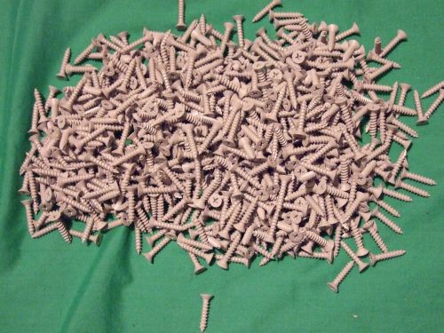 800 +or- #10X 1&#034; philips wood screws --white prime finish NOS