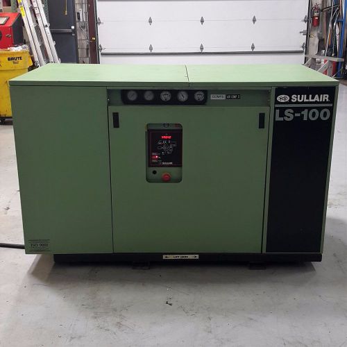 Sullair rotary screw air compressor ls100 40 hp for sale