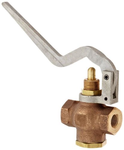Kingston 305a series brass quick opening flow control valve squeeze lever 1/4... for sale