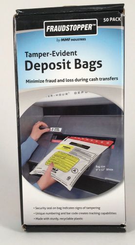 Fraudstopper Tamper-Evident Deposit Bags 50 Pack