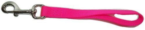 Mustang Brand Goat Lead Shank single ply nylon 8&#034; loop - Hot Pink