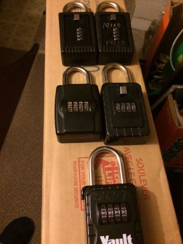 Realtor Key Lockbox Lot X 5 Four 4 Number Combination Code Hide-a-key Used