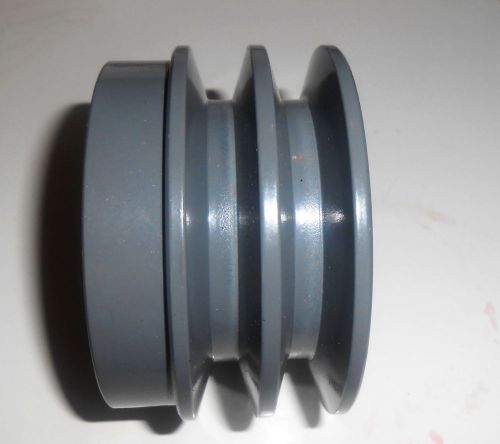 New sst corp 3-1/4&#034; / 3&#034; tapered pulley wheel sheave 2ta30 2 groove 2ta30p1 for sale