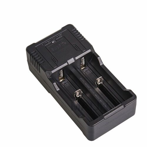 Usb multifunction portable two-slot charger for multiple rechargeable batteries for sale