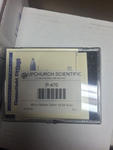 Upchurch Scientific Micro Splitter Valve 10-32 Grad, P-470