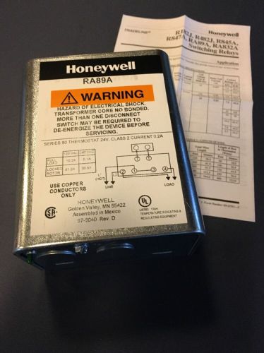 Honeywell ra89 a 1074 switching relay nib ra89a 1074 for sale