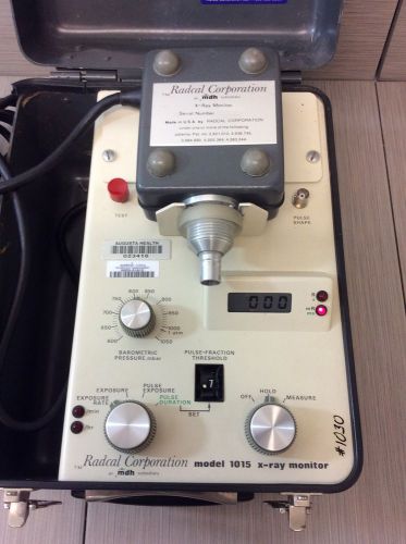 Radcal corporation model 1015 x-ray monitor w/mod 10x5-6 15028 #2486 for sale