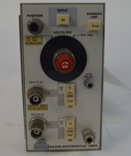 Tektronix 5A20N Differential Amplifier Plug In Module Amp