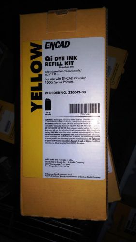 Encad Novajet 1000i / Kodak 1200i Qi YELLOW Dye Refil Kit - 2200043 FREE SHIP