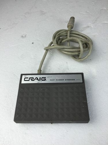 CRAIG Transcribing Dictation Machine Pedal 2702-0300 Footswitch
